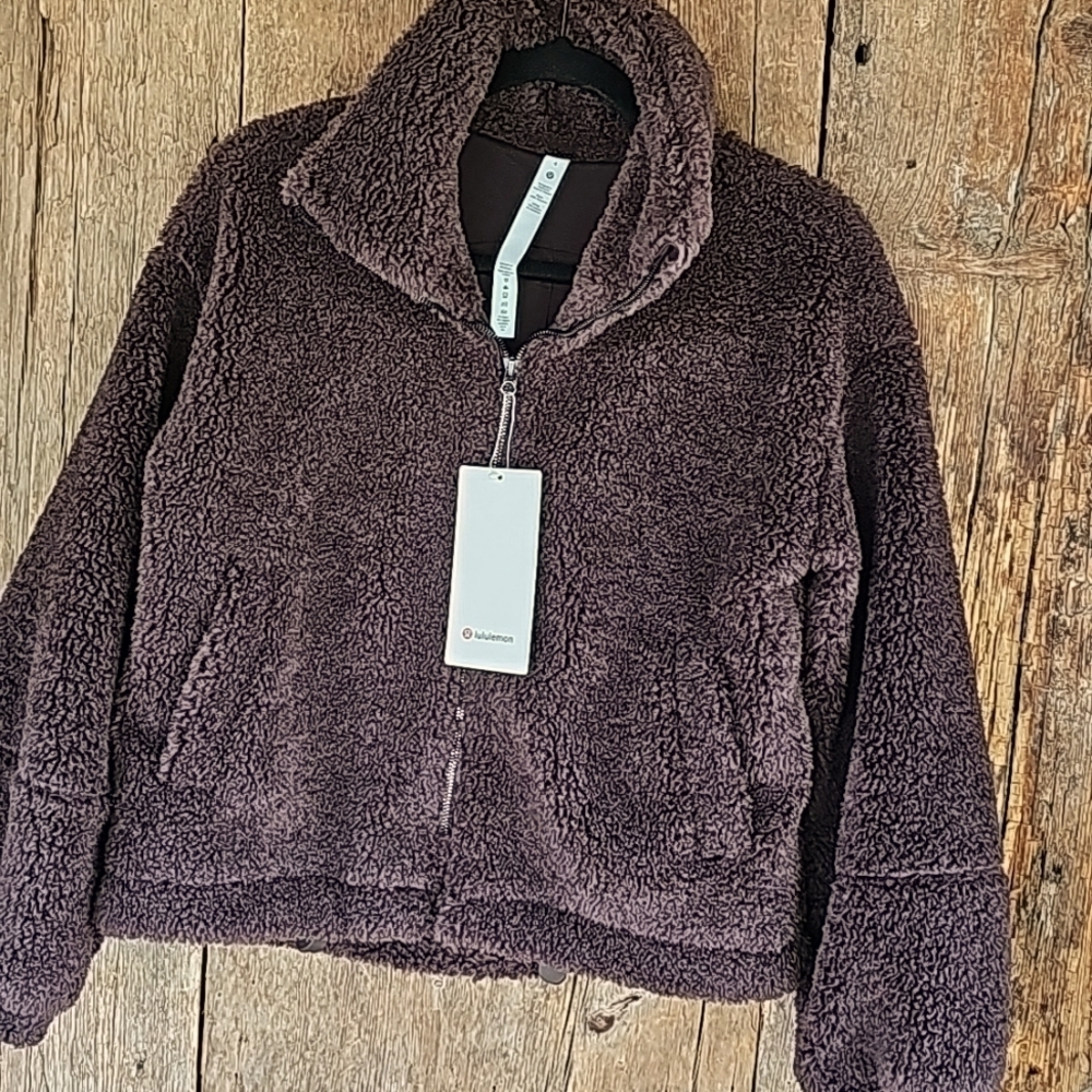 Cinchable Fleece Zip Up. Size 4.